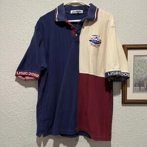 Vintage 00s RARE USBC Bowling‎ Championship Sports Polo Size Large